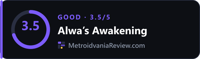 Alwa’s Awakening: 3.5/5 (Good) on MetroidvaniaReview