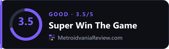 Super Win The Game: 3.5/5 (Good) on MetroidvaniaReview